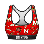 Maryland Terrapins - Logo All-Over Women's Sports Bra