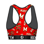 Maryland Terrapins - Logo All-Over Women's Sports Bra