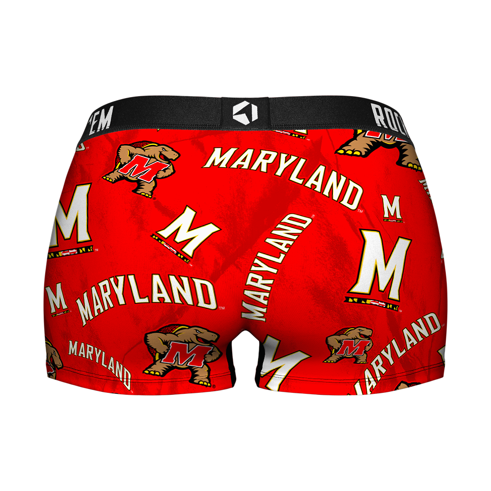Maryland Terrapins - Logo All-Over Women's Boy Shorts