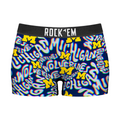 Michigan Wolverines - Twisted Wordmark Women's Boy Shorts