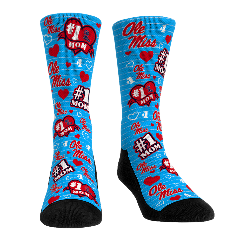 Ole Miss Rebels - #1 Mom Crew Socks