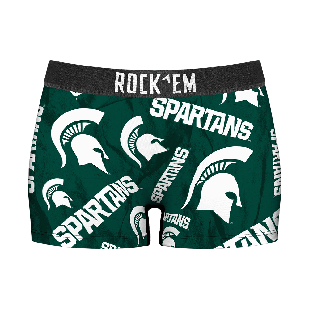 Michigan State Spartans - Logo All-Over Women's Boy Shorts