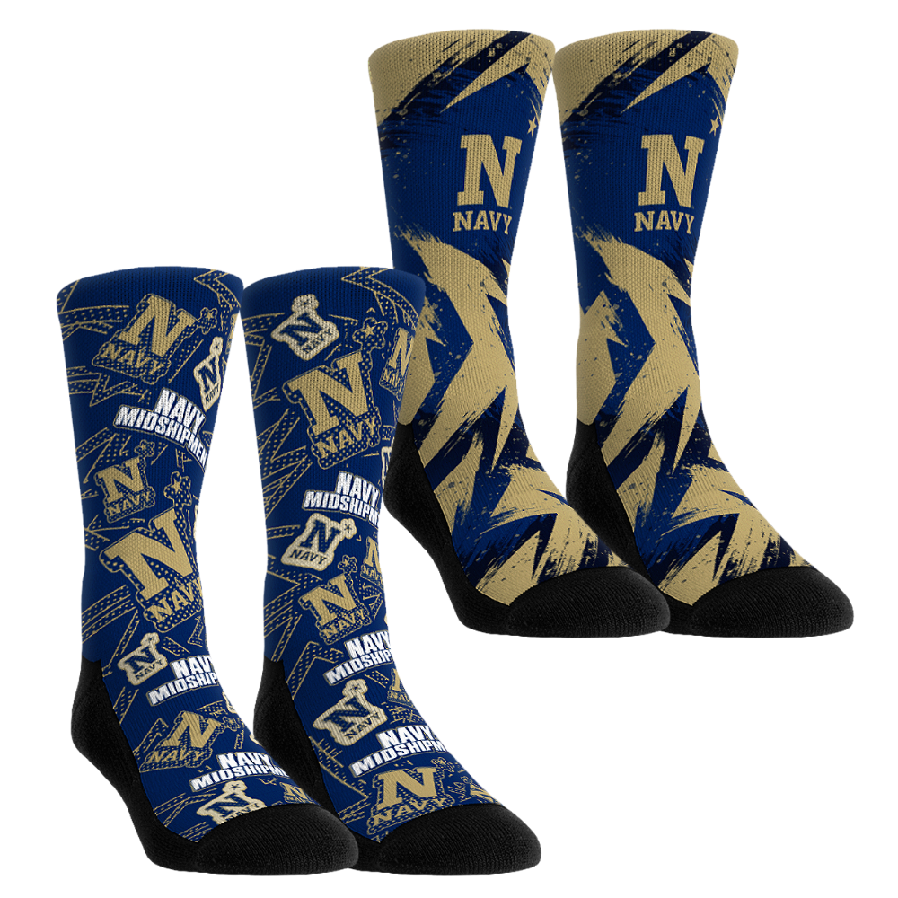 Navy Midshipmen - Game Day 2-Pack Crew Socks
