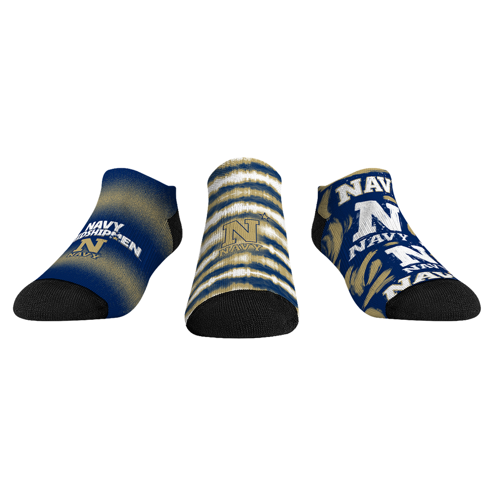 Navy Midshipmen - Low Cut - Make Some Noise (3-Pack) Socks