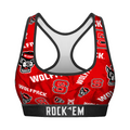 NC State Wolfpack - Logo All-Over Women's Sports Bra