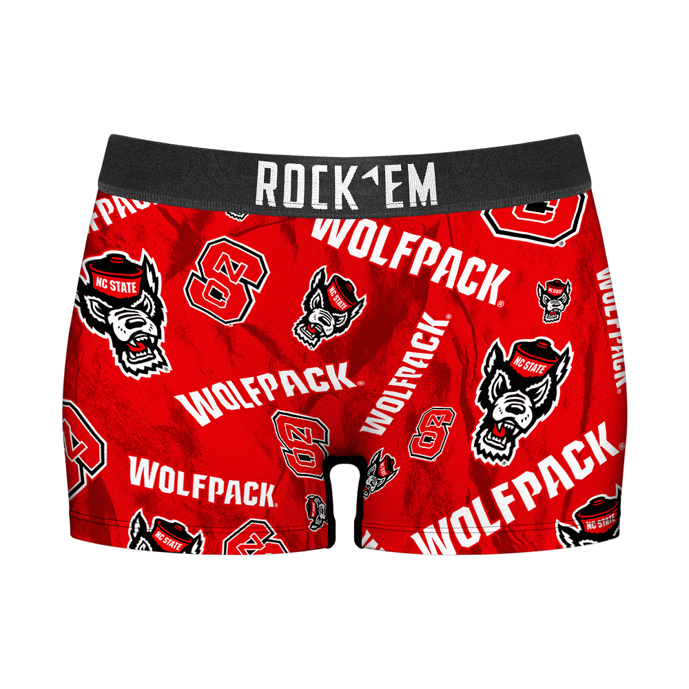 NC State Wolfpack - Logo All-Over Women's Boy Shorts