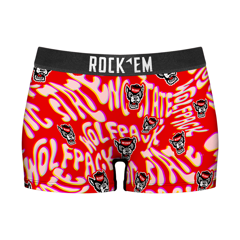 NC State Wolfpack - Twisted Wordmark Women's Boy Shorts