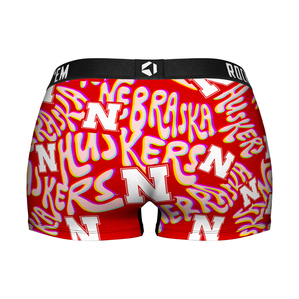 Nebraska Huskers - Twisted Wordmark Women's Boy Shorts