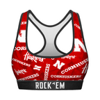Nebraska Huskers - Logo All-Over Women's Sports Bra