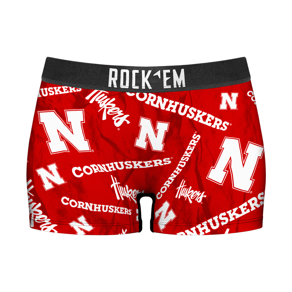 Nebraska Huskers - Logo All-Over Women's Boy Shorts