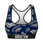 Nevada Wolf Pack - Logo All-Over Women's Sports Bra