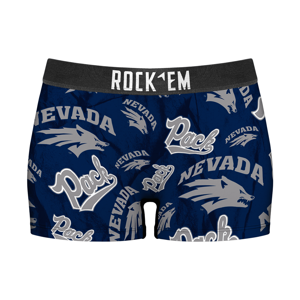 Nevada Wolf Pack - Logo All-Over Women's Boy Shorts
