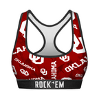 Oklahoma Sooners - Logo All-Over Women's Sports Bra