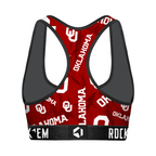 Oklahoma Sooners - Logo All-Over Women's Sports Bra