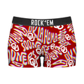 Oklahoma Sooners - Twisted Wordmark Women's Boy Shorts