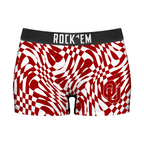 Oklahoma Sooners - Wavy Checkers Women's Boy Shorts