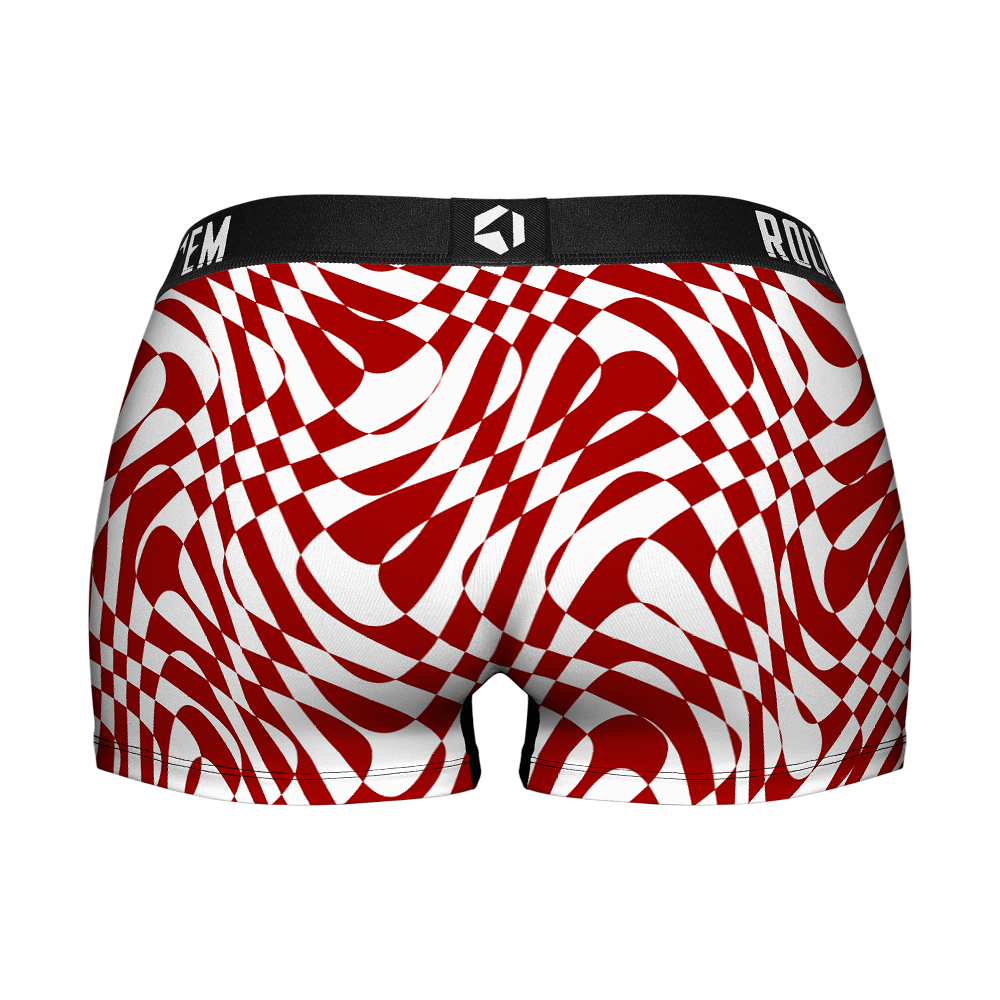 Oklahoma Sooners - Wavy Checkers Women's Boy Shorts