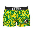 Oregon Ducks - Wavy Checkers Women's Boy Shorts