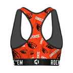 Oregon State Beavers - Logo All-Over Women's Sports Bra