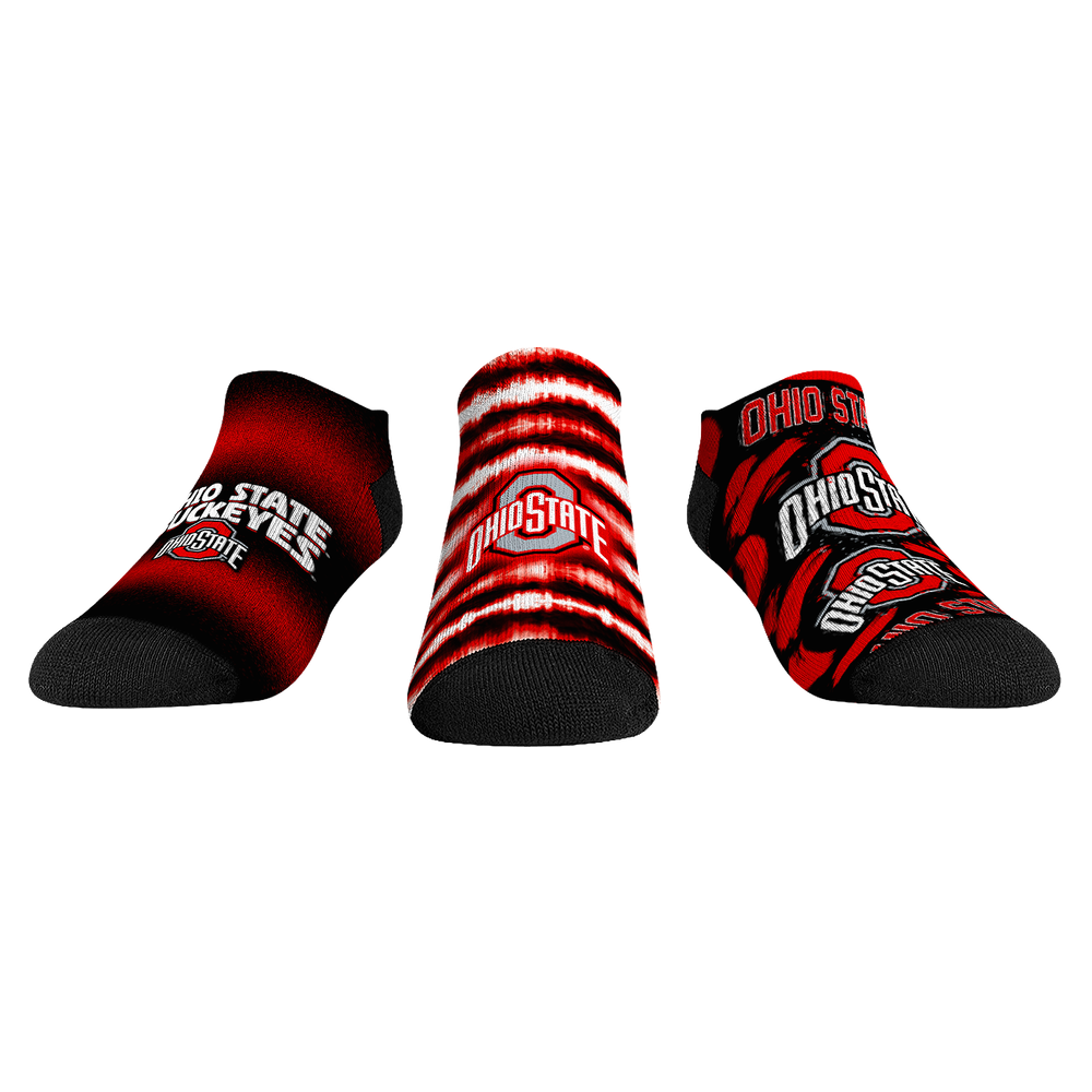 Ohio State Buckeyes - Low Cut - Make Some Noise (3-Pack) Socks