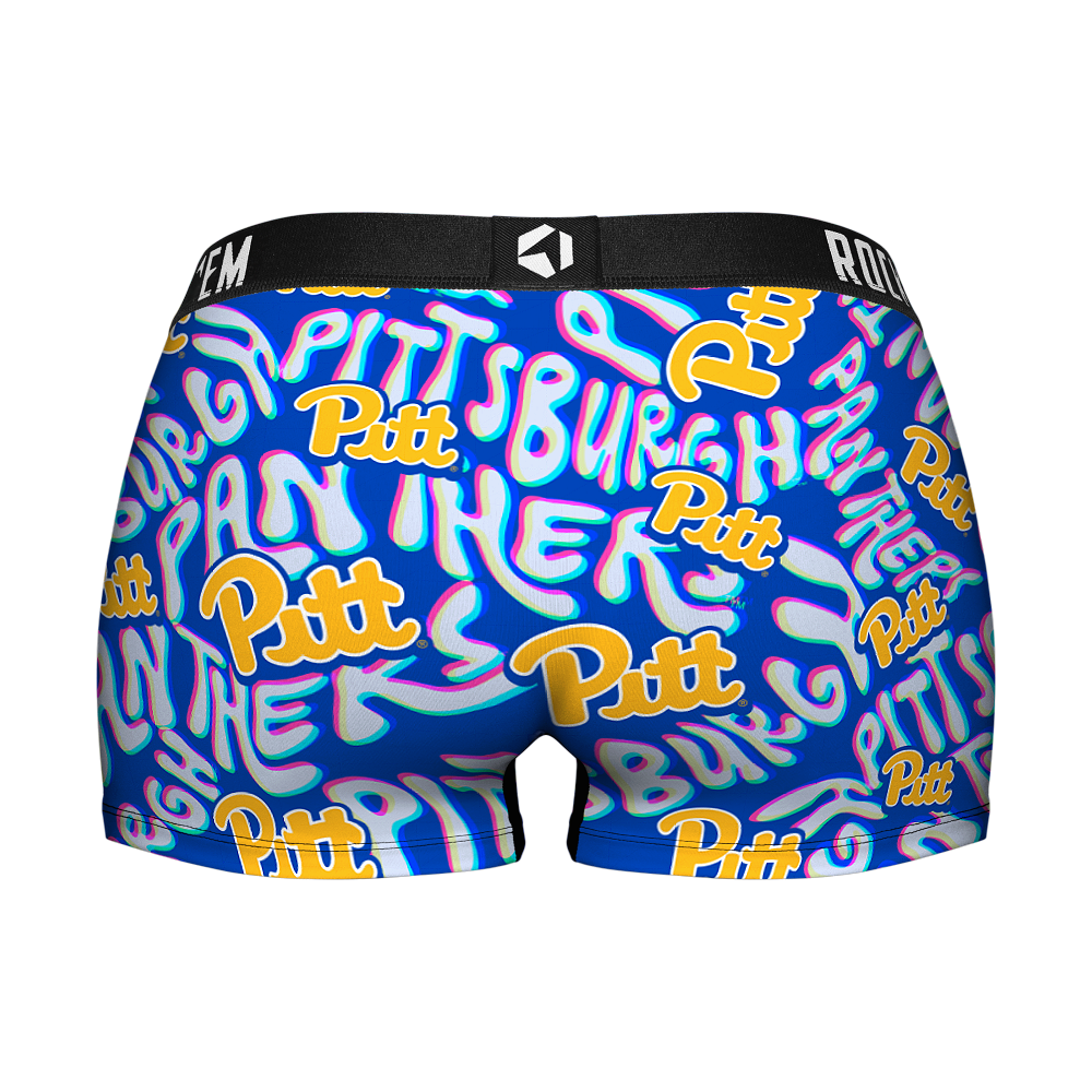 Pittsburgh Panthers - Twisted Wordmark Women's Boy Shorts