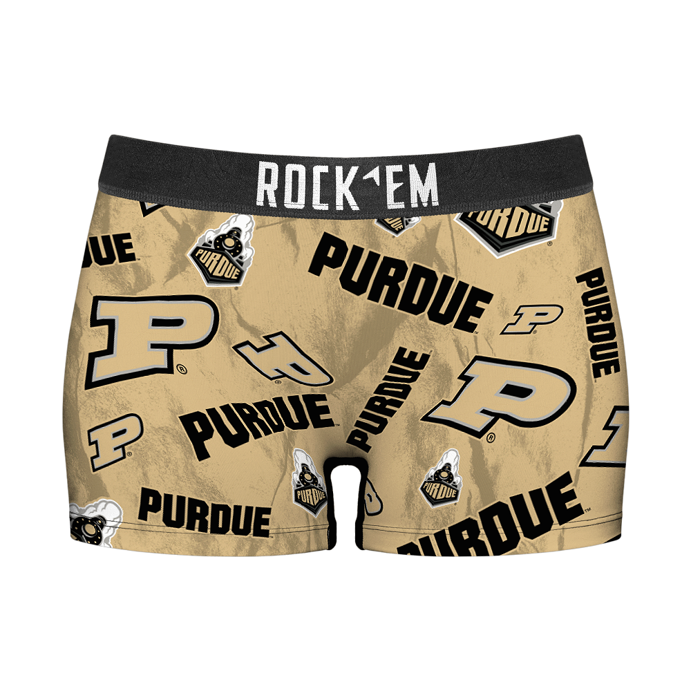 Purdue Boilermakers - Logo All-Over Women's Boy Shorts