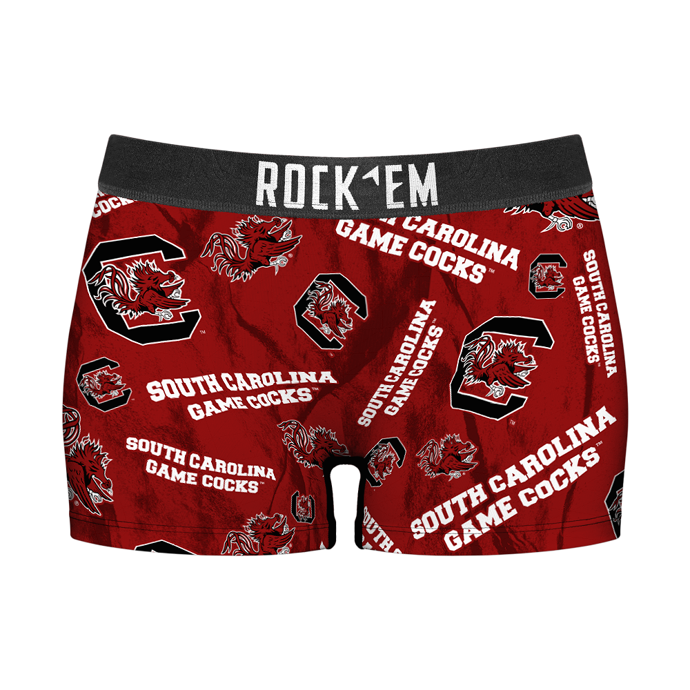 South Carolina Gamecocks - Logo All-Over Women's Boy Shorts