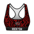 South Carolina Gamecocks - Wavy Checkers Women's Sports Bra