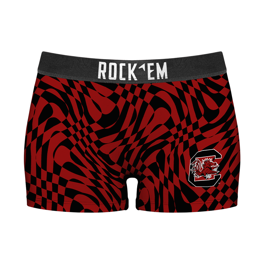 South Carolina Gamecocks - Wavy Checkers Women's Boy Shorts
