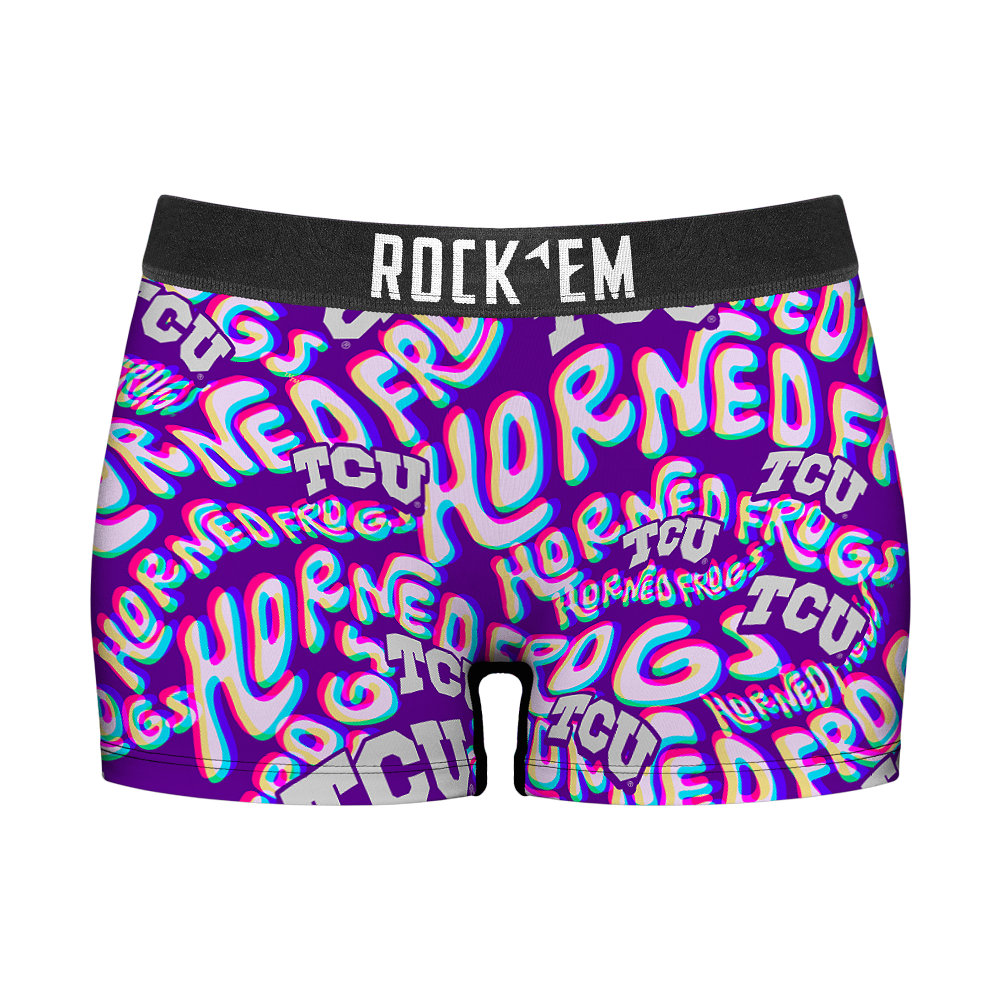 TCU Horned Frogs - Twisted Wordmark Women's Boy Shorts