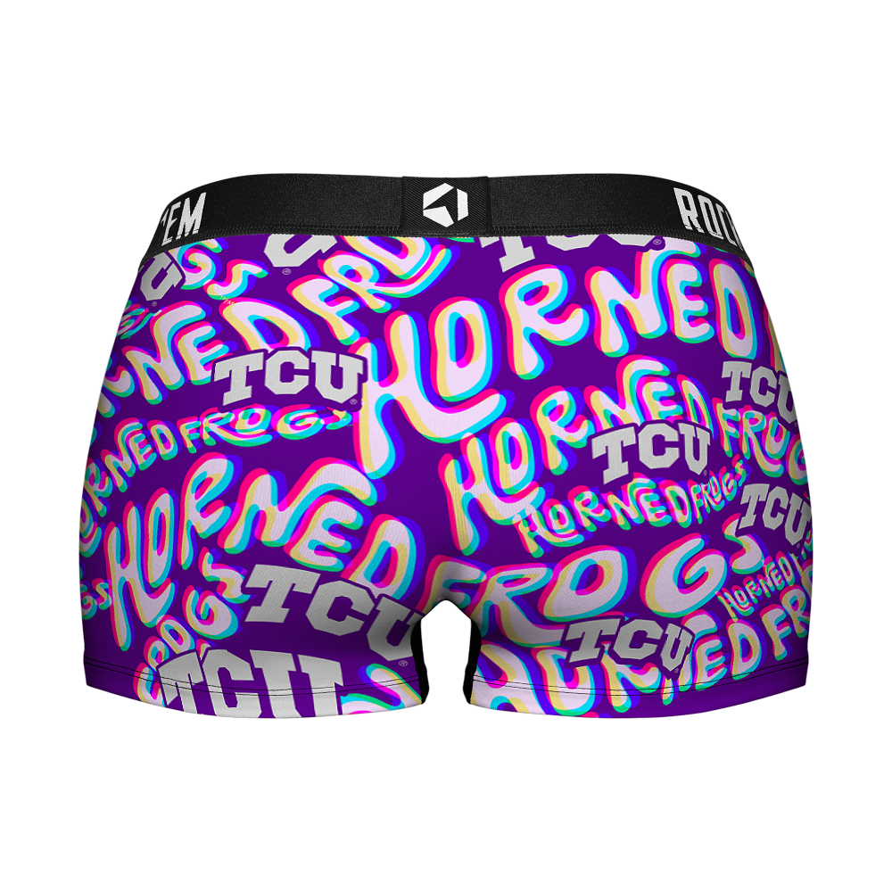 TCU Horned Frogs - Twisted Wordmark Women's Boy Shorts