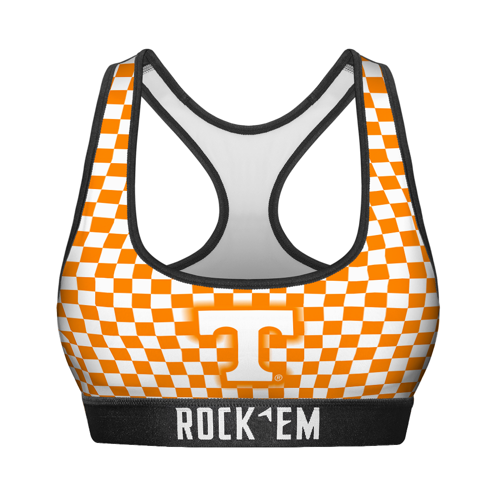 Tennessee Volunteers - Full Checkerboard Women's Sports Bra
