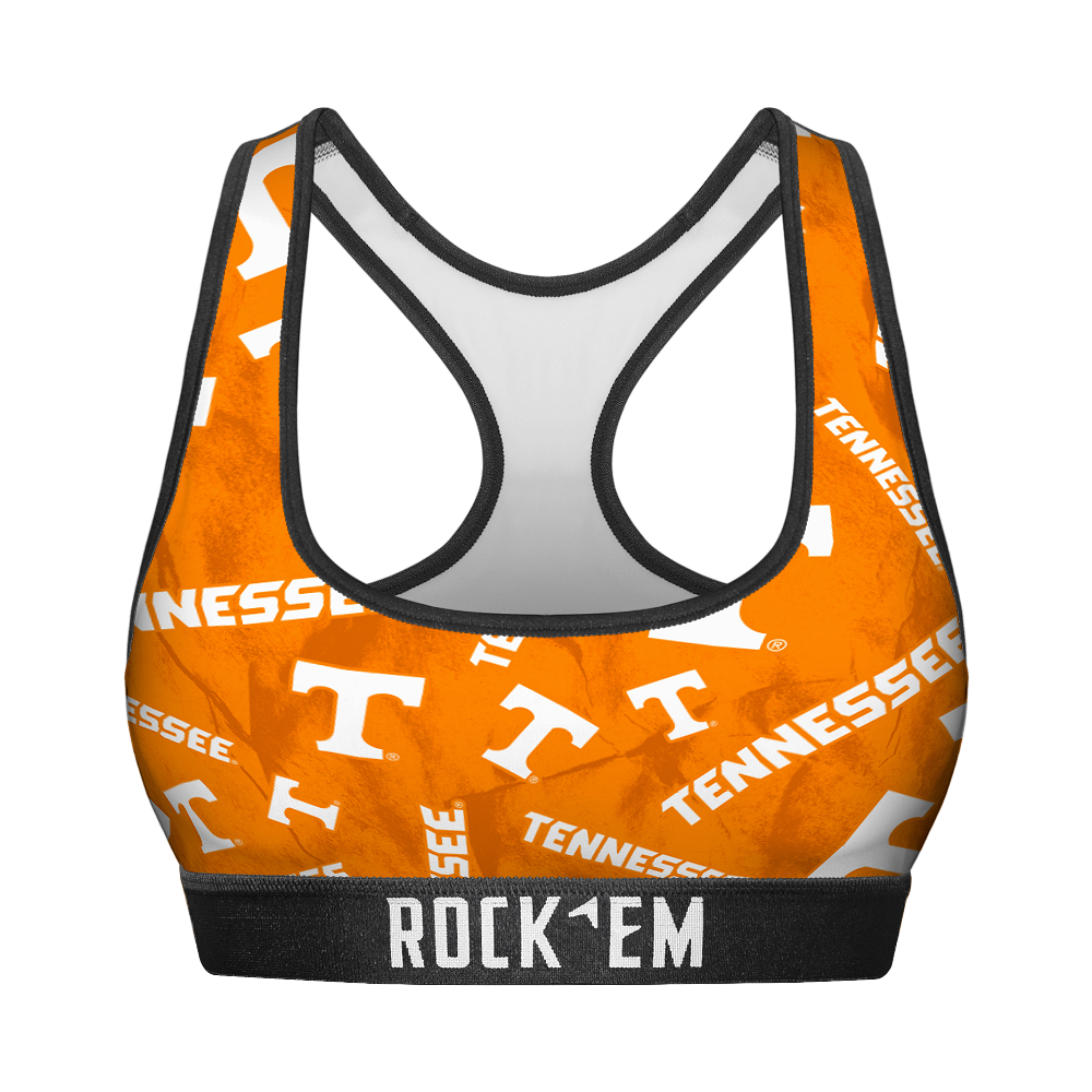Tennessee Volunteers - Logo All-Over Women's Sports Bra