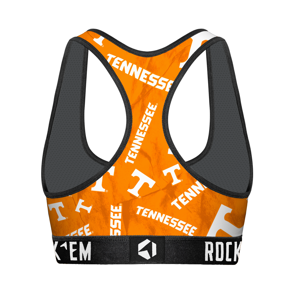 Tennessee Volunteers - Logo All-Over Women's Sports Bra