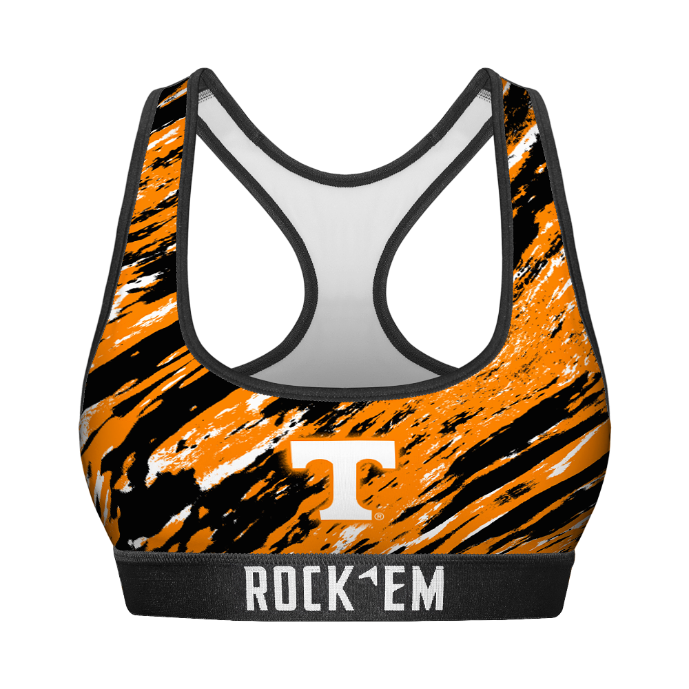 Tennessee Volunteers - Retro Paint Women's Sports Bra