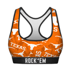 Texas Longhorns - Logo All-Over Women's Sports Bra
