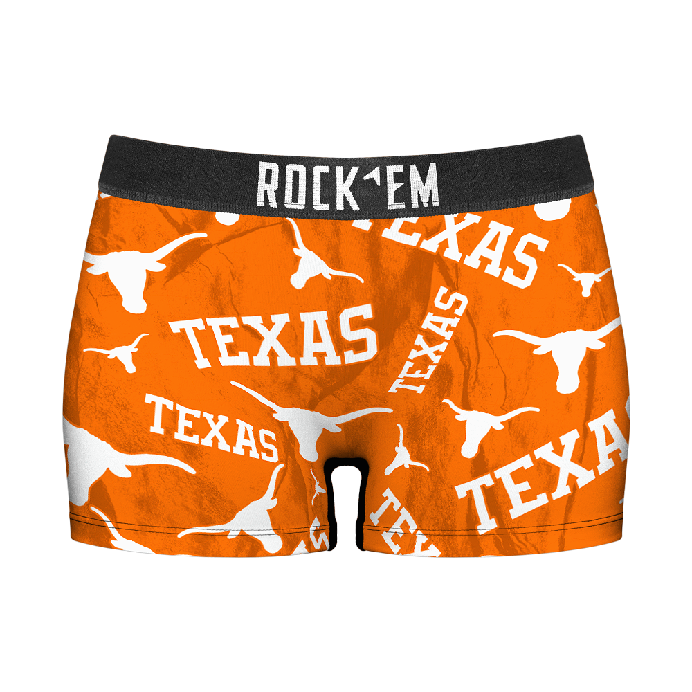 Texas Longhorns - Logo All-Over Women's Boy Shorts