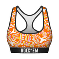 Texas Longhorns - Twisted Wordmark Women's Sports Bra