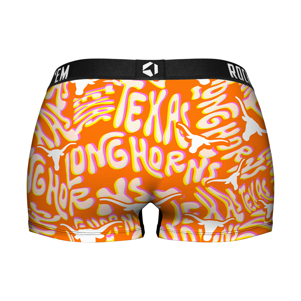 Texas Longhorns - Twisted Wordmark Women's Boy Shorts