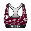 Texas A&M Aggies - Logo All-Over Women's Sports Bra