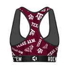 Texas A&M Aggies - Logo All-Over Women's Sports Bra