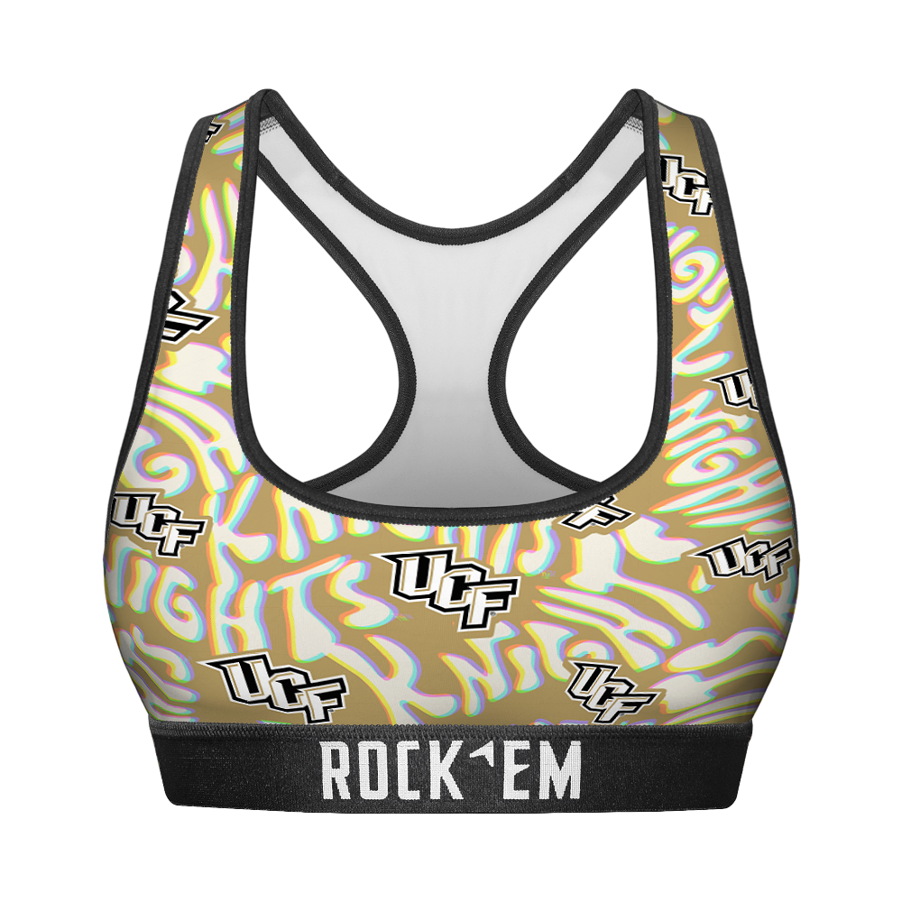 UCF Knights - Twisted Wordmark Women's Sports Bra