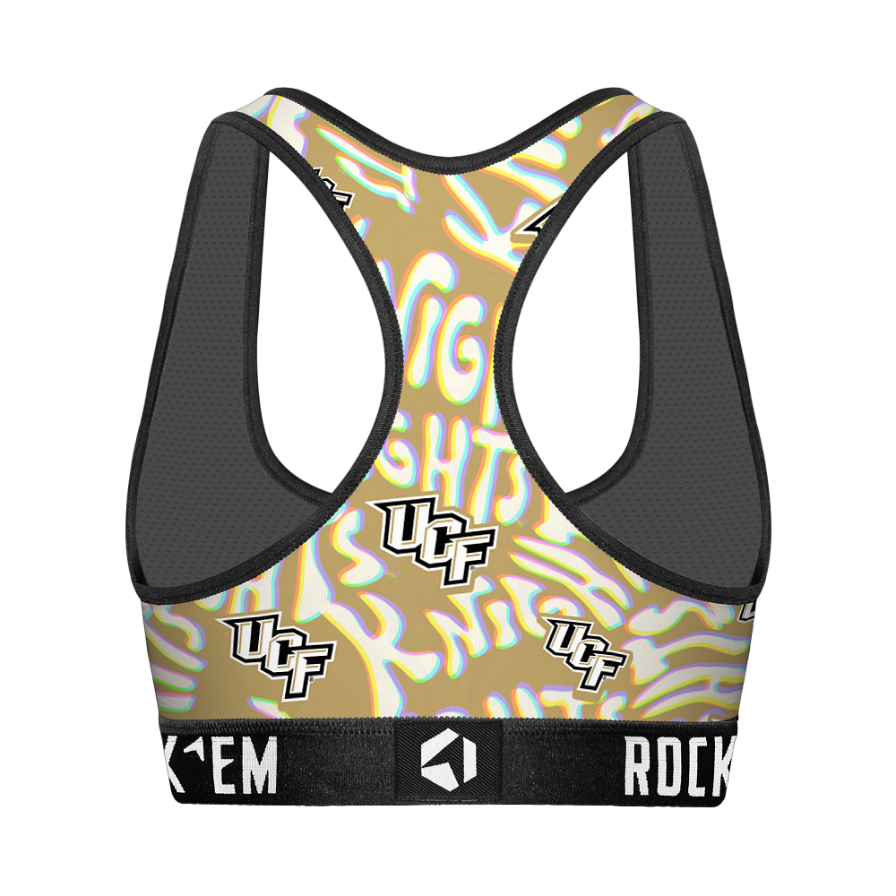 UCF Knights - Twisted Wordmark Women's Sports Bra