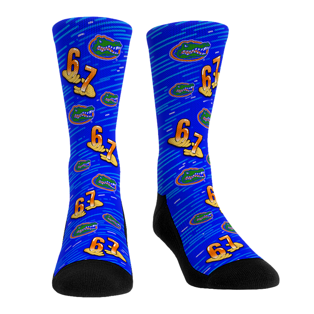 Florida Gators - Six Seven All-Over Crew Socks