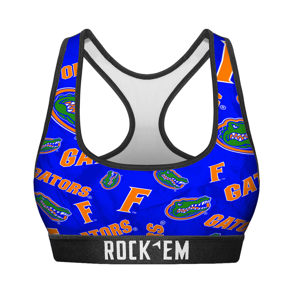 Florida Gators - Logo All-Over Women's Sports Bra