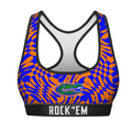 Florida Gators - Wavy Checkers Women's Sports Bra