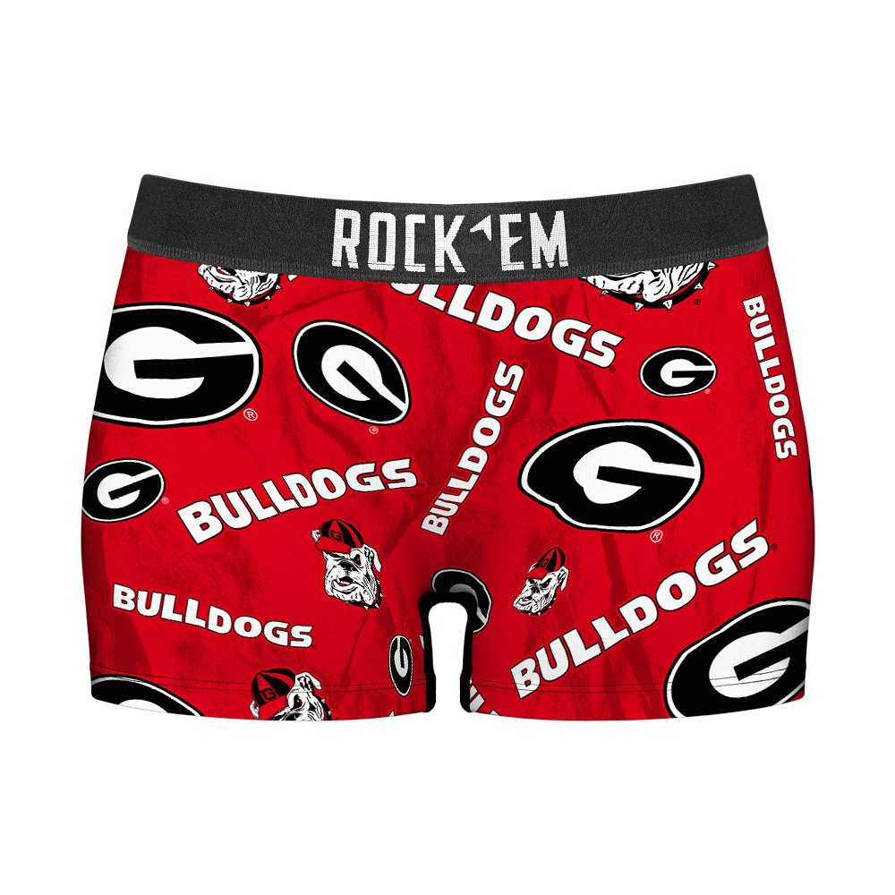 Georgia Bulldogs - Logo All-Over Women's Boy Shorts