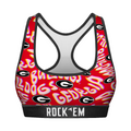 Georgia Bulldogs - Twisted Wordmark Women's Sports Bra