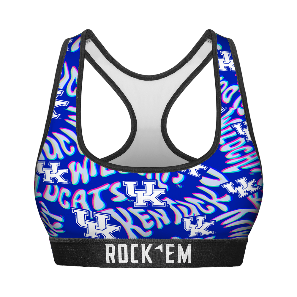 Kentucky Wildcats - Twisted Wordmark Women's Sports Bra