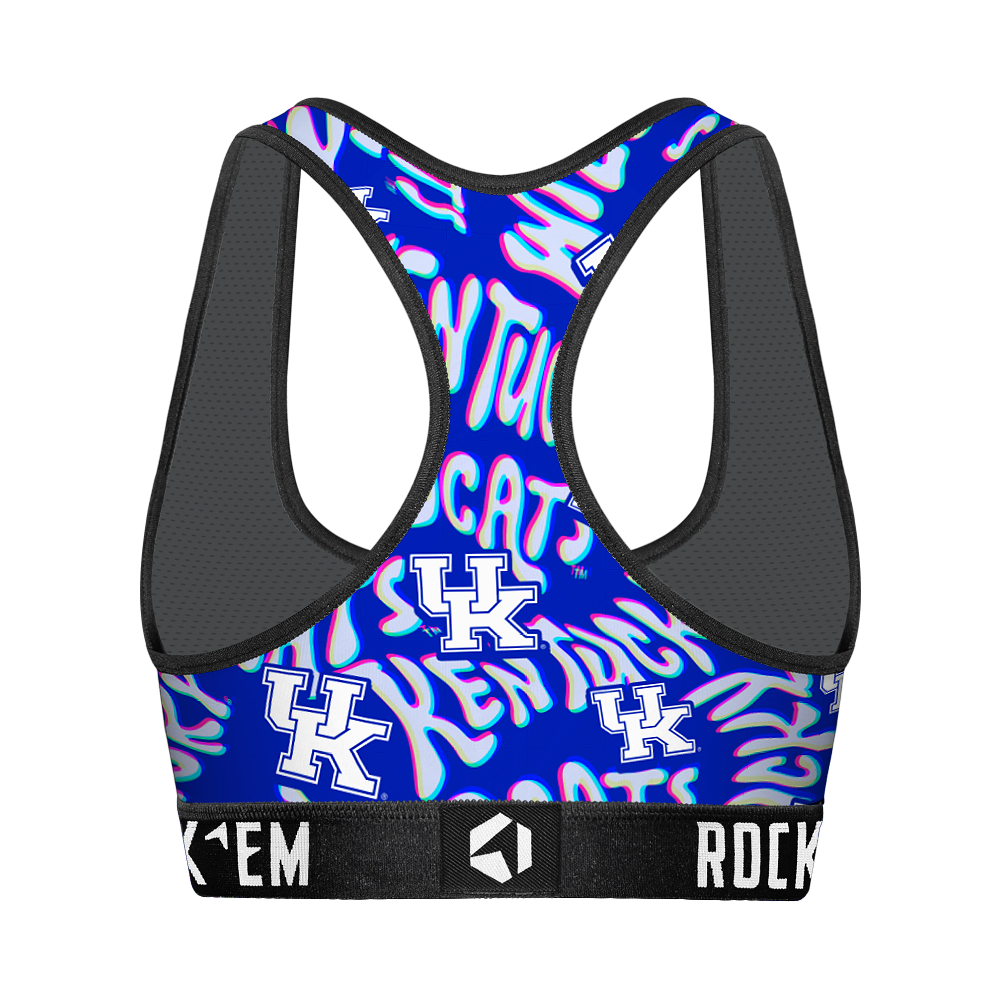 Kentucky Wildcats - Twisted Wordmark Women's Sports Bra